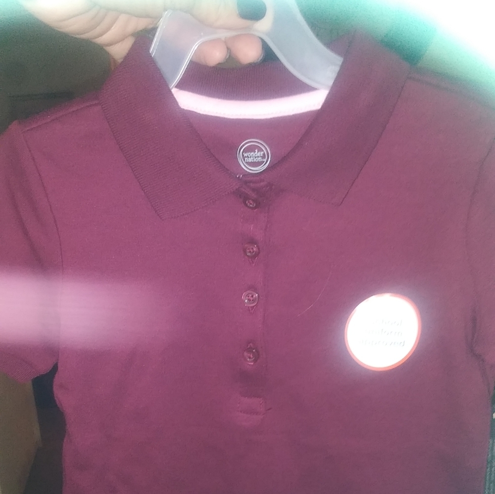 Wonder Nation collered polo top NWT
